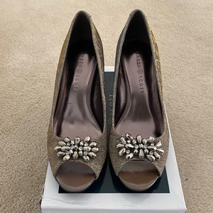 Karen Scott Gold Silver Heels
